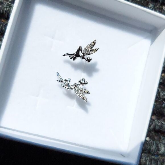 925 Sterling Silver Fairy Earrings - Picture 5 of 8